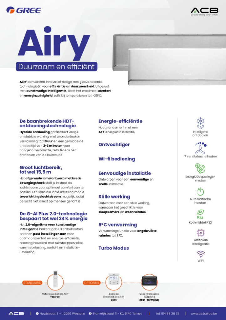 Wandunit Gree Airy brochure